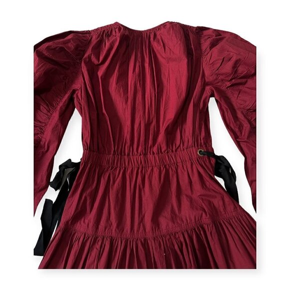 Ulla Johnson Althea Midi Dress in Bordeaux, Size 2, New with tag - Picture 11 of 16